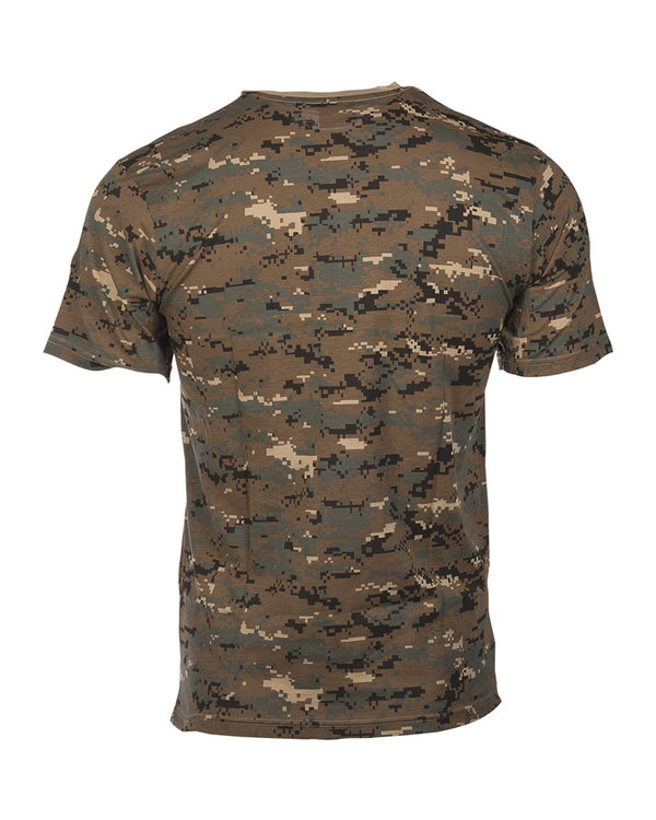 T-Shirt Mil-Tec im US Style, digital-woodland