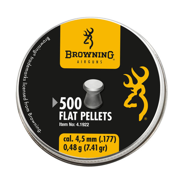 Diabolos Browning Flachkopf geriffelt (Kaliber: 4,5 mm) - Inhalt: 500 Stück