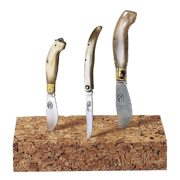 Messerständer (Korkblock) Haller - geeignet für Klappmesser und feststehende Messer