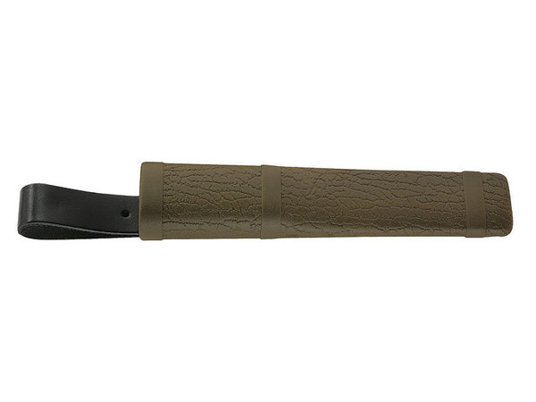 Outdoormesser Morakniv mit gummiertem Kunststoff-Griff inklusive Kunststoff-Köcherscheide