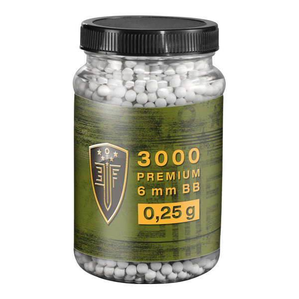 Softairkugeln Elite Force, weiß - Inhalt: 3.000 BBs - Gewicht: 0,25 g