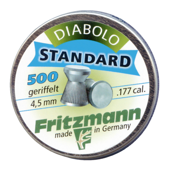 Diabolos Fritzmann Standard Flachkopf geriffelt (Kaliber: 4,5 mm) - Inhalt: 500 Stück