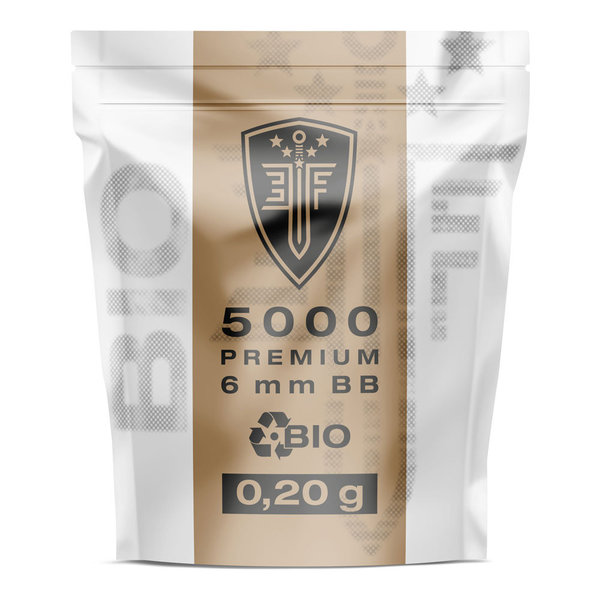 Bio Softairkugeln Elite Force Premium, weiß - Inhalt: 5.000 BBs - Gewicht: 0,20 g