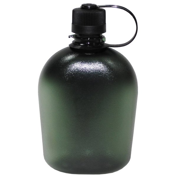 Trinkflasche MFH US GEN II oliv/transparent - Fassungsvermögen: 1 Liter