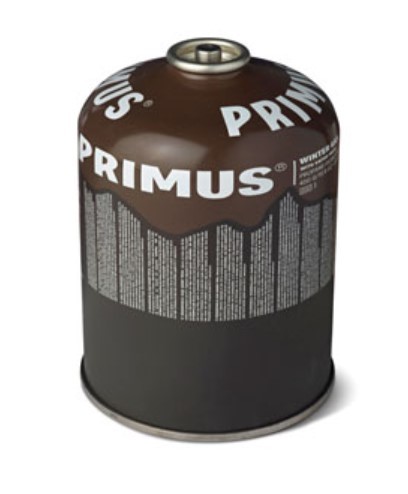 Ventilgaskartusche Primus Winter Gas (Füllgewicht: 450 g) - einsetzbar bei winterlichen Temperaturen