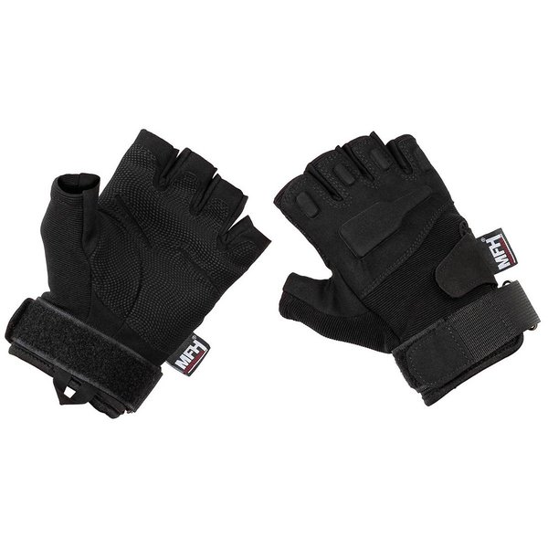 Tactical Handschuhe Pro ohne Finger, schwarz - exzellenter Halt auch auf nassen Oberflächen