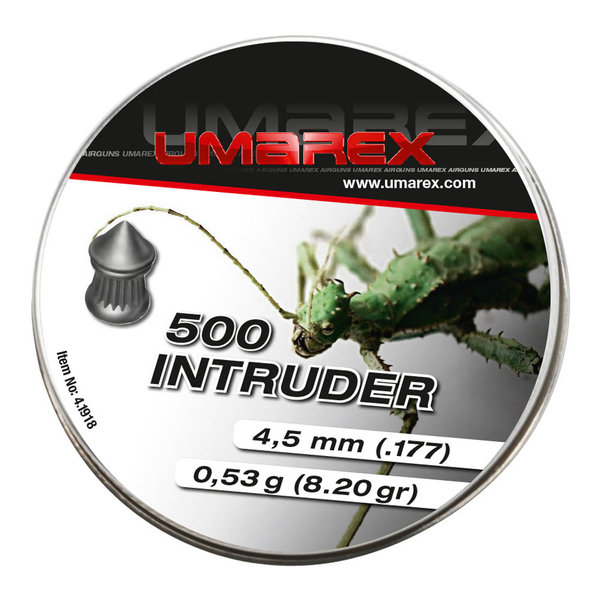 Diabolos Umarex Intruder Spitzkopf geriffelt (Kaliber: 4,5 mm) - Inhalt: 500 Stück
