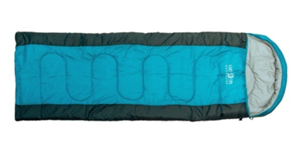 Deckenschlafsack Origin Outdoors, blau/grau - Temperaturbereich: +16 bis 0 Grad