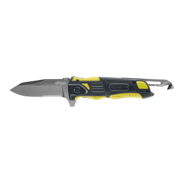 Einhandmesser Rettungsmesser Walther RK (Rescue Knife), schwarz/gelb