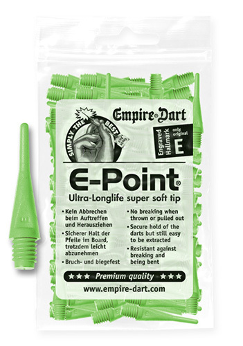 Spitzen Empire E-Point, grün - Inhalt: 100 Stück
