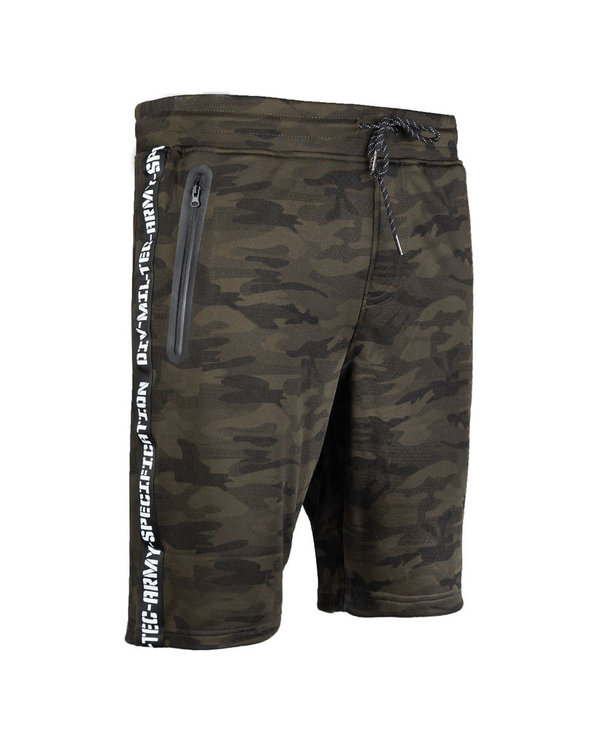 Trainingsshorts Mil-Tec mit Camouflage-Muster, woodland