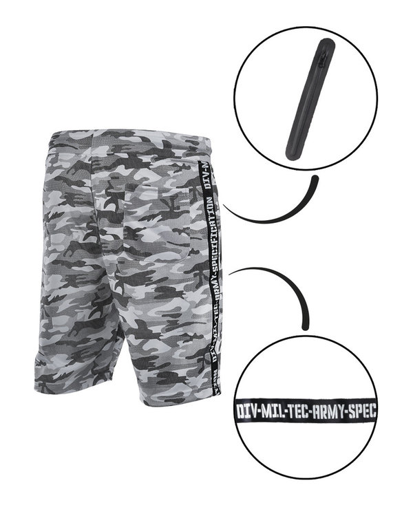 Trainingsshorts Mil-Tec mit Camouflage-Muster, metro