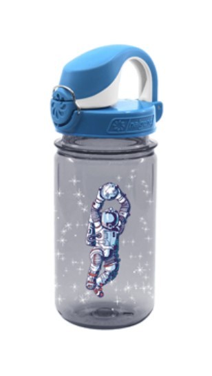 Trinkflasche Nalgene OTF für Kinder, grau/Astronaut - Fassungsvermögen: 350 ml