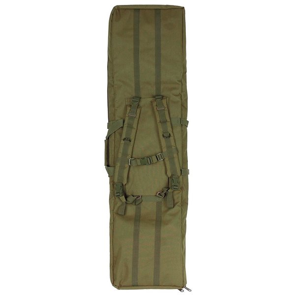Gewehrtasche MFH (komplett gepolstert, als Rucksack tragbar), oliv - Platz für 2 Waffen