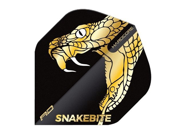 Flights Red Dragon Hardcore Premium Peter Wright Snakebite Gold Snake - Form: Standard