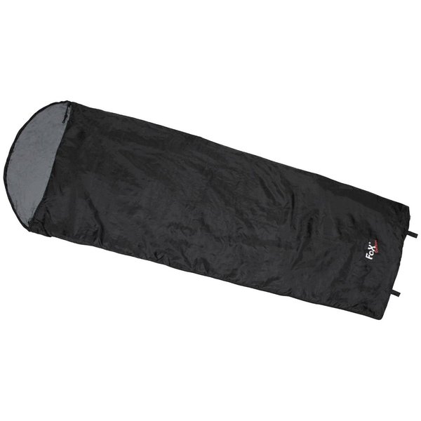 Mumienschlafsack Fox Outdoor Extralight, schwarz - Temperaturbereich +10°C bis +29°C