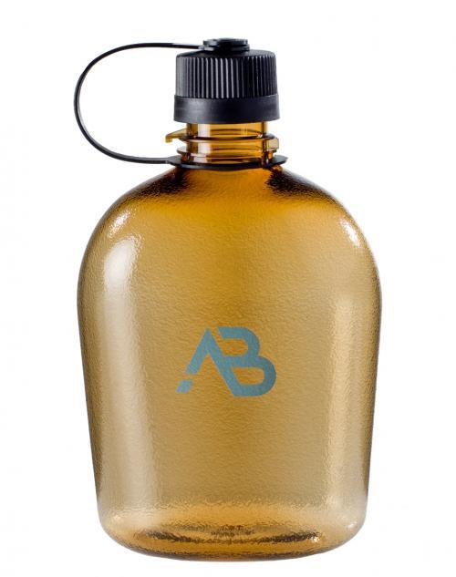 Feldflasche AB US GEN II, transparent/coyote - Fassungsvermögen: 1 Liter