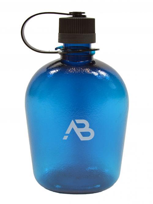 Feldflasche AB US GEN II, transparent/blau - Fassungsvermögen: 1 Liter